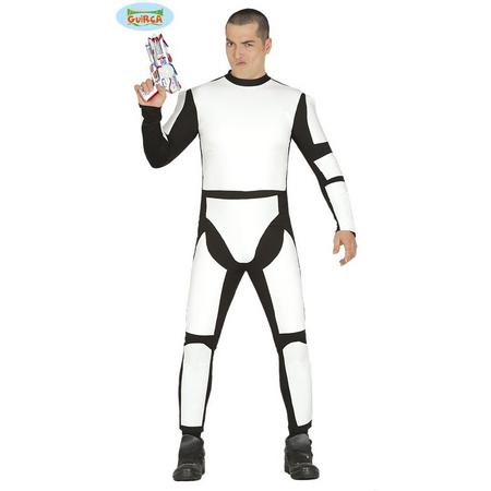 Stormtrooper Kostuum | Science Fiction Ruimte Soldaat | Man | Maat 52-54 | Carnaval kostuum | Verkleedkleding